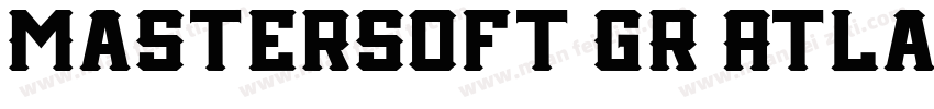 MasterSoft GR Atlantic Italic Regul字体转换